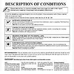 Description of Conditions
