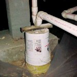 Plumbing - pail support